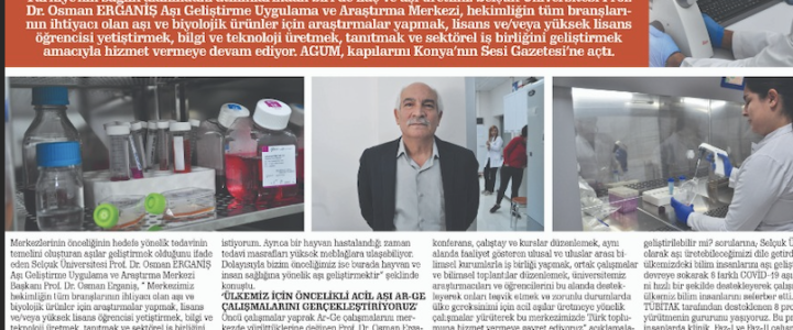 Selçuk Üniversitesi’nde Gerçekleştirilen Yüz Yüze Toplantımız Basında Yer Buldu